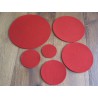 10 cm  Merino-Wollfilz, weinrot, ab € 2,70