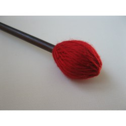 Garnklöppel mit langem Stiel, hart,rot