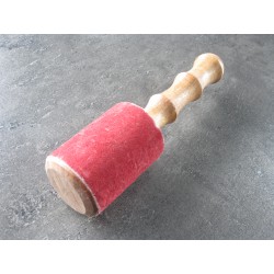 Holz-Leder-Klöppel für große Schalen