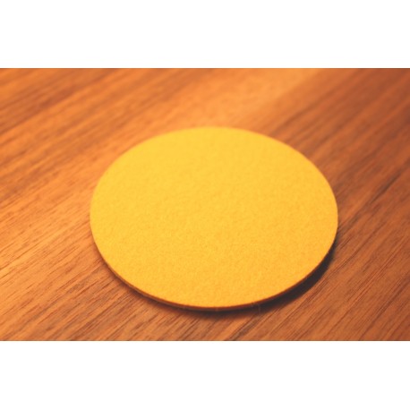 10 cm Klangschalen-Pad aus Merino-Wollfilz, gelb